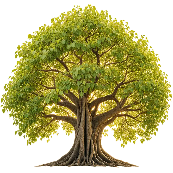 Spring Bodhi tree representing Herbs & Motion values